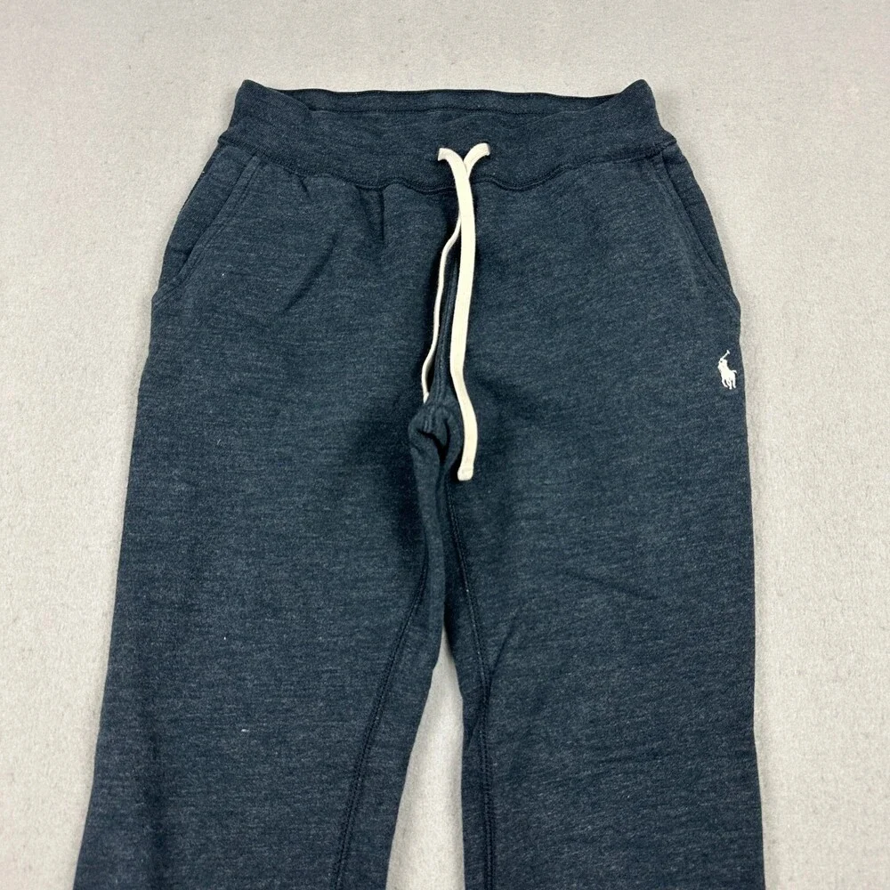 Polo Ralph Lauren Pants Men XS Blue Heather Jogger Sweatpants Pony Drawstring